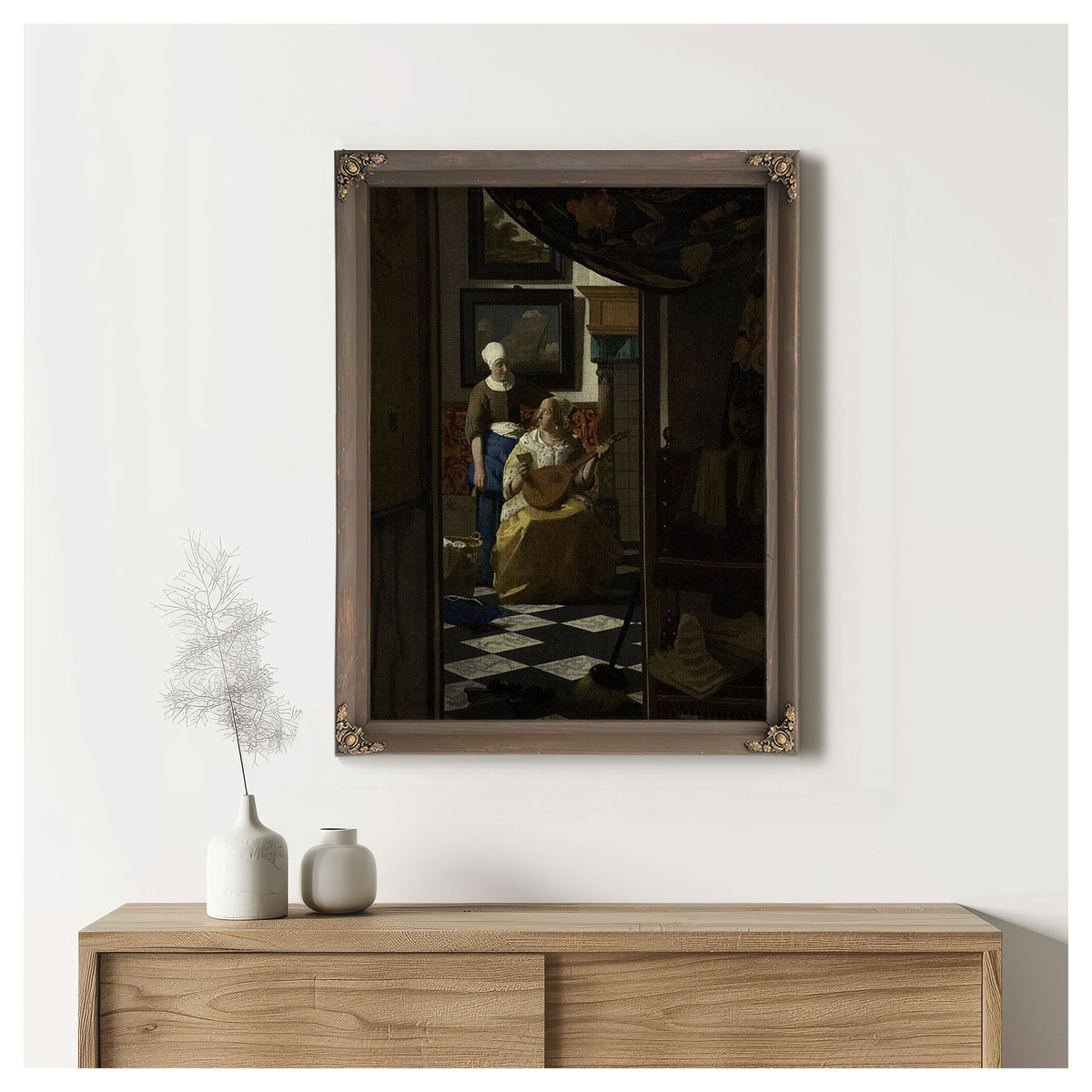 The Love Letter 1670 By Johannes Vermeer
