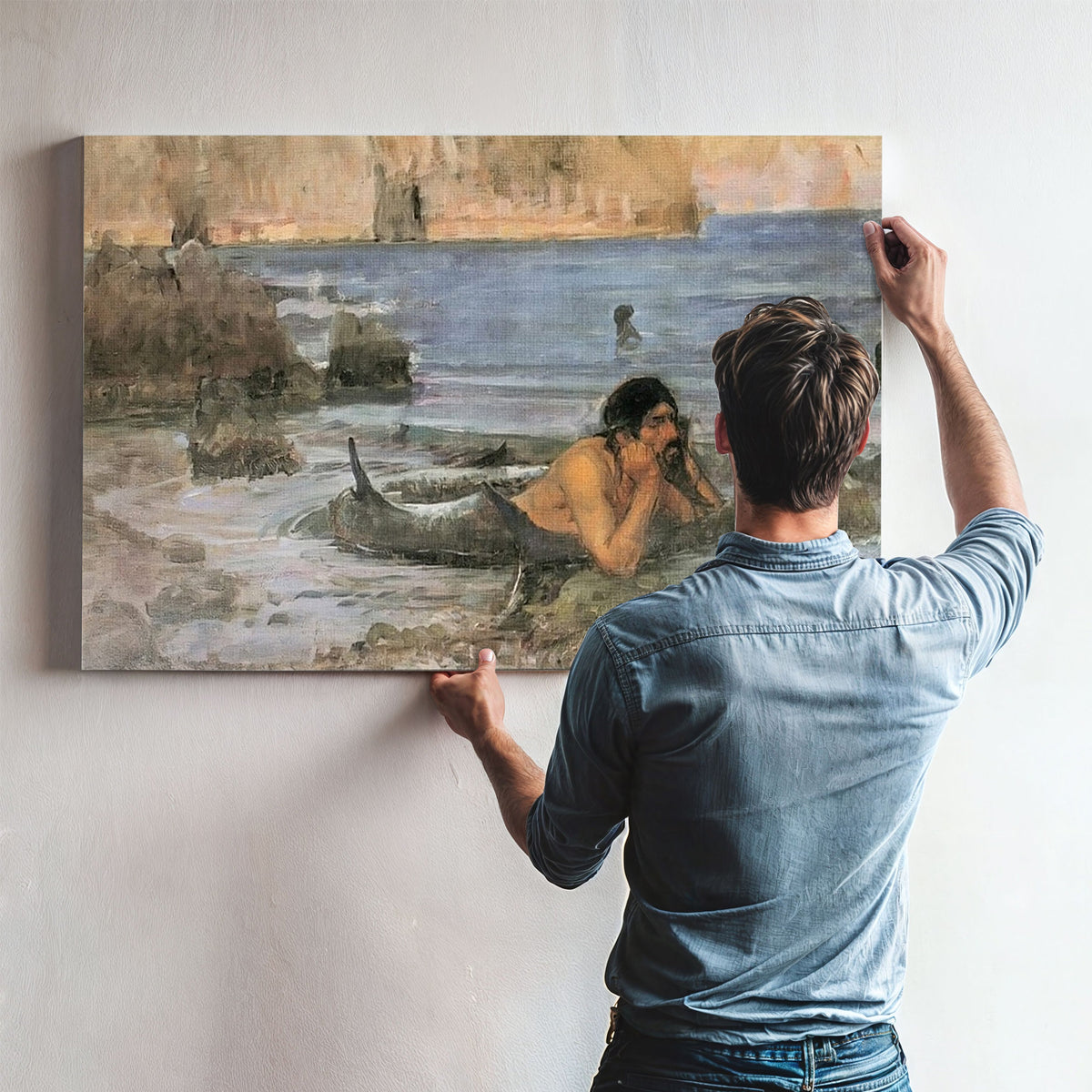 The Merman By John Waterhouse