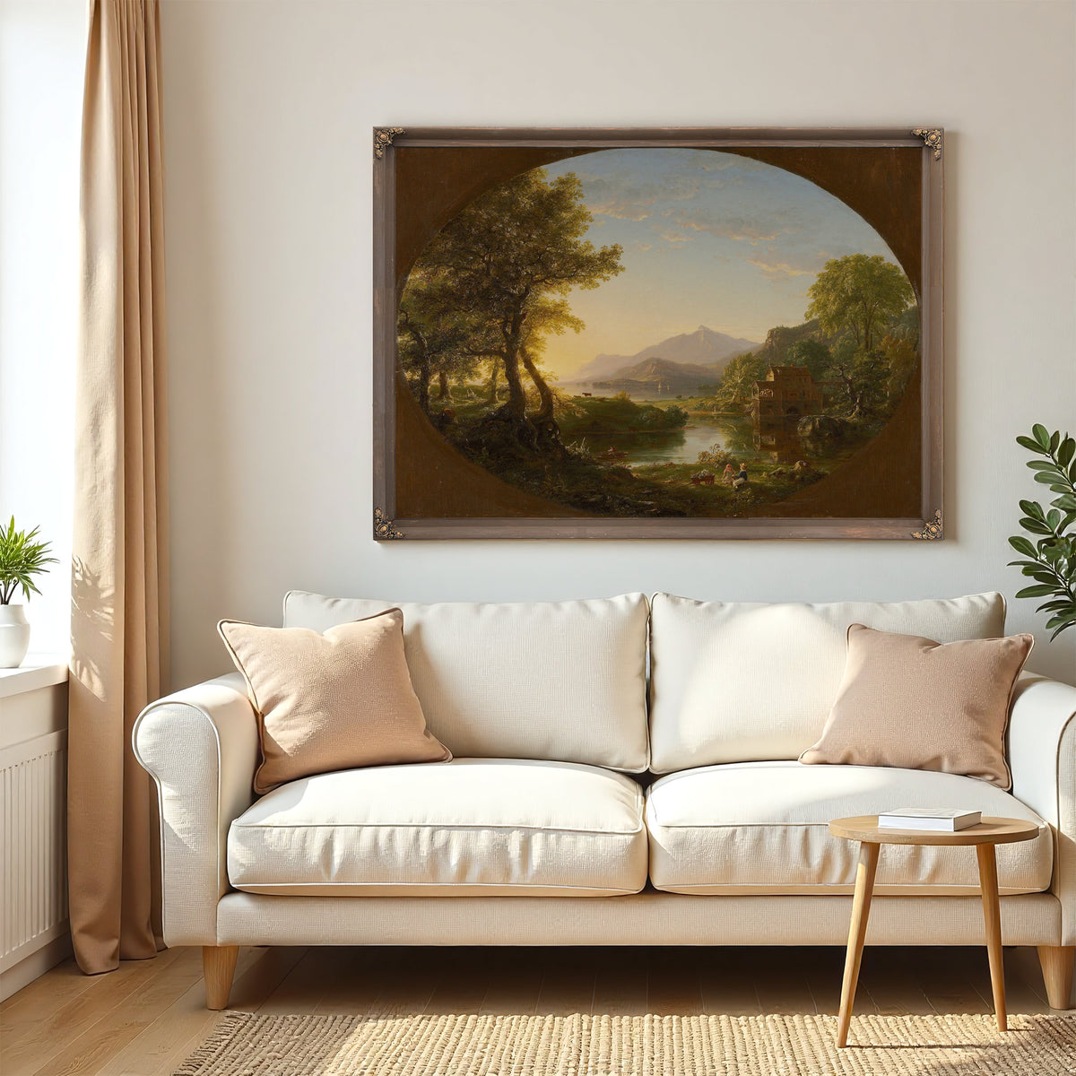 The Mill Sunset by Thomas Cole