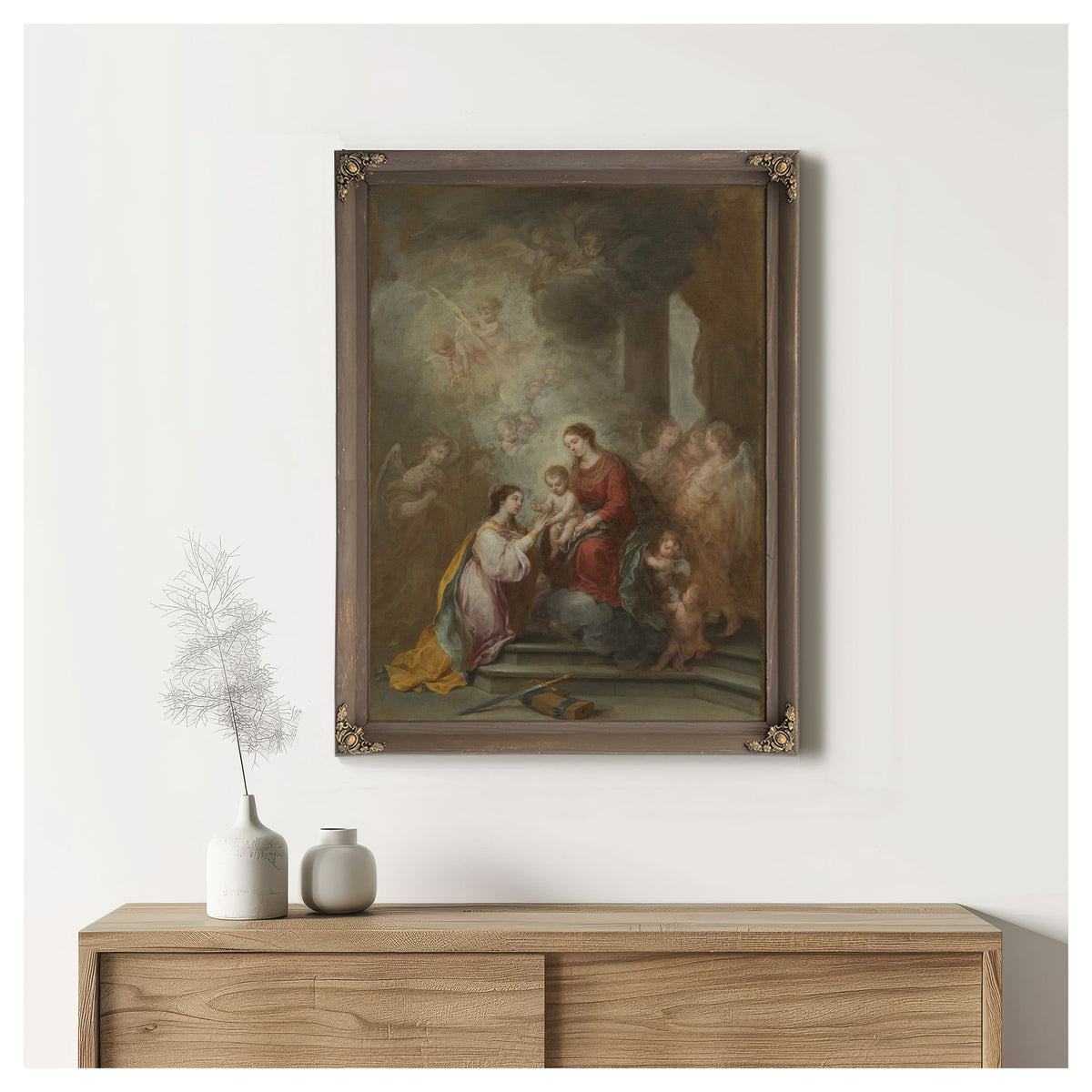 The Mystic Marriage Of Saint Catherine by Bartolome Esteban Murillo