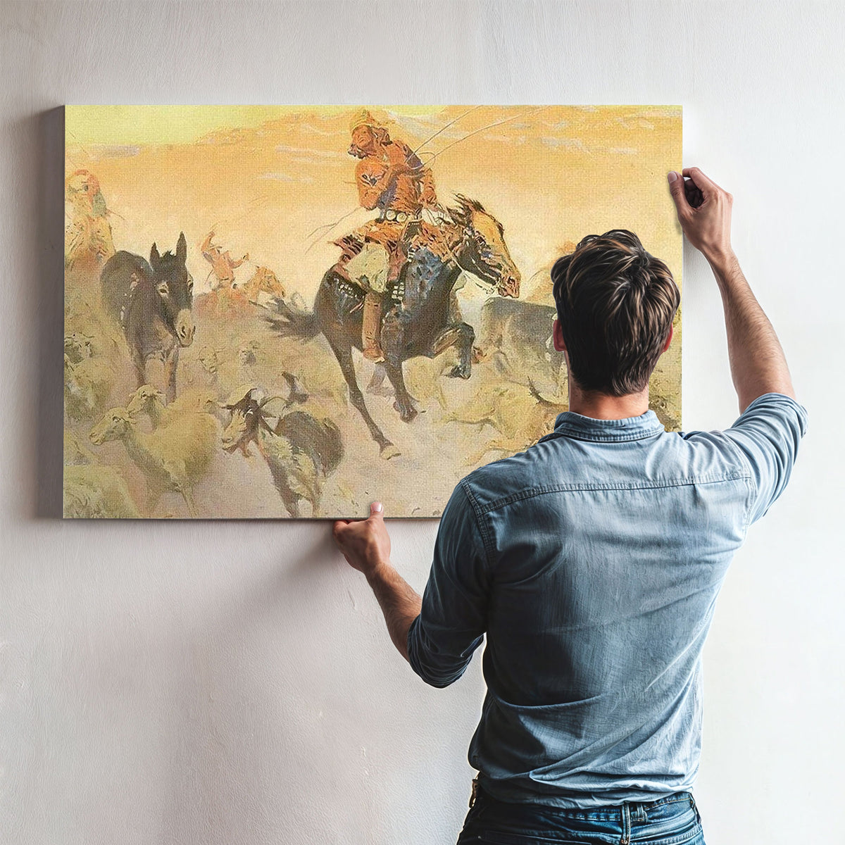 The Navajo Raid By Frederic Remington