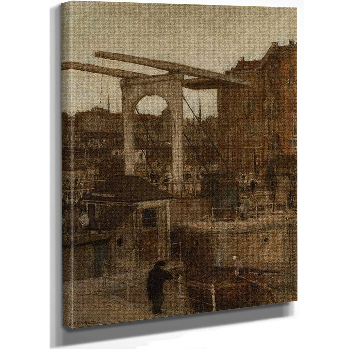 The New Haarlem Sluis At The Singel 1871 1 By Matthijs Maris