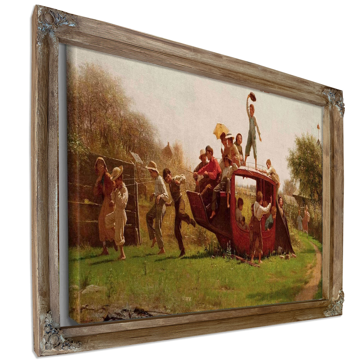 The Old Stagecoach by Eastman Johnson