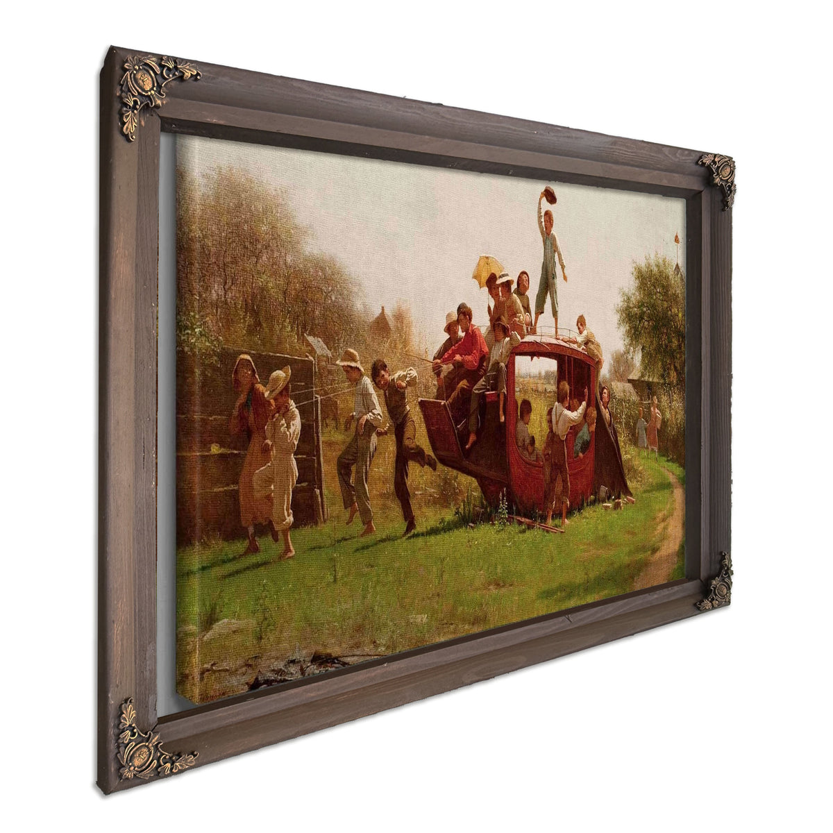 The Old Stagecoach by Eastman Johnson