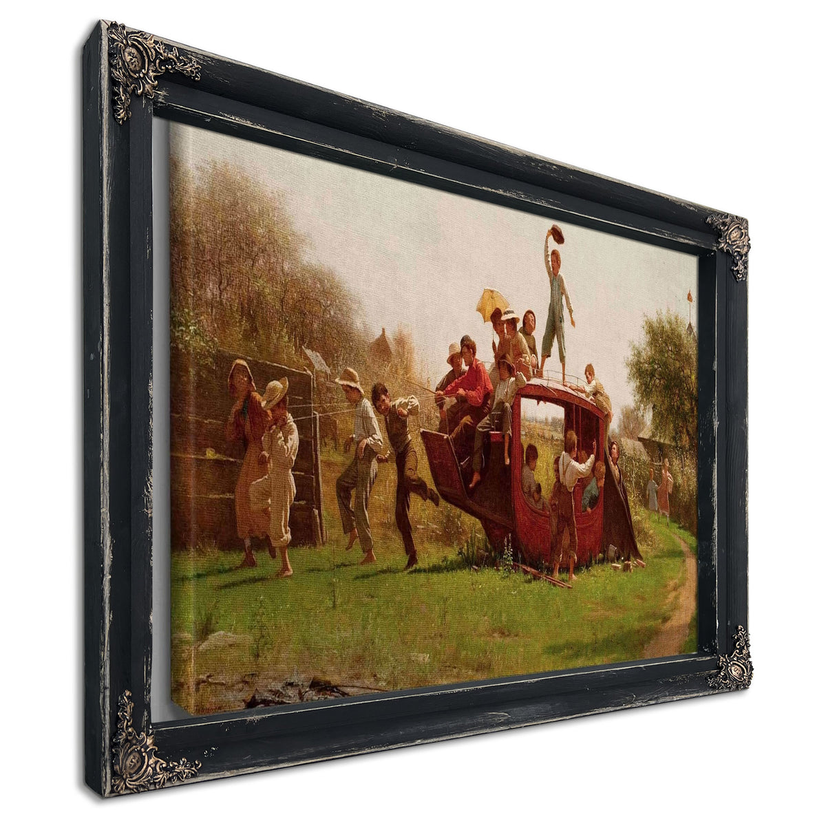 The Old Stagecoach by Eastman Johnson