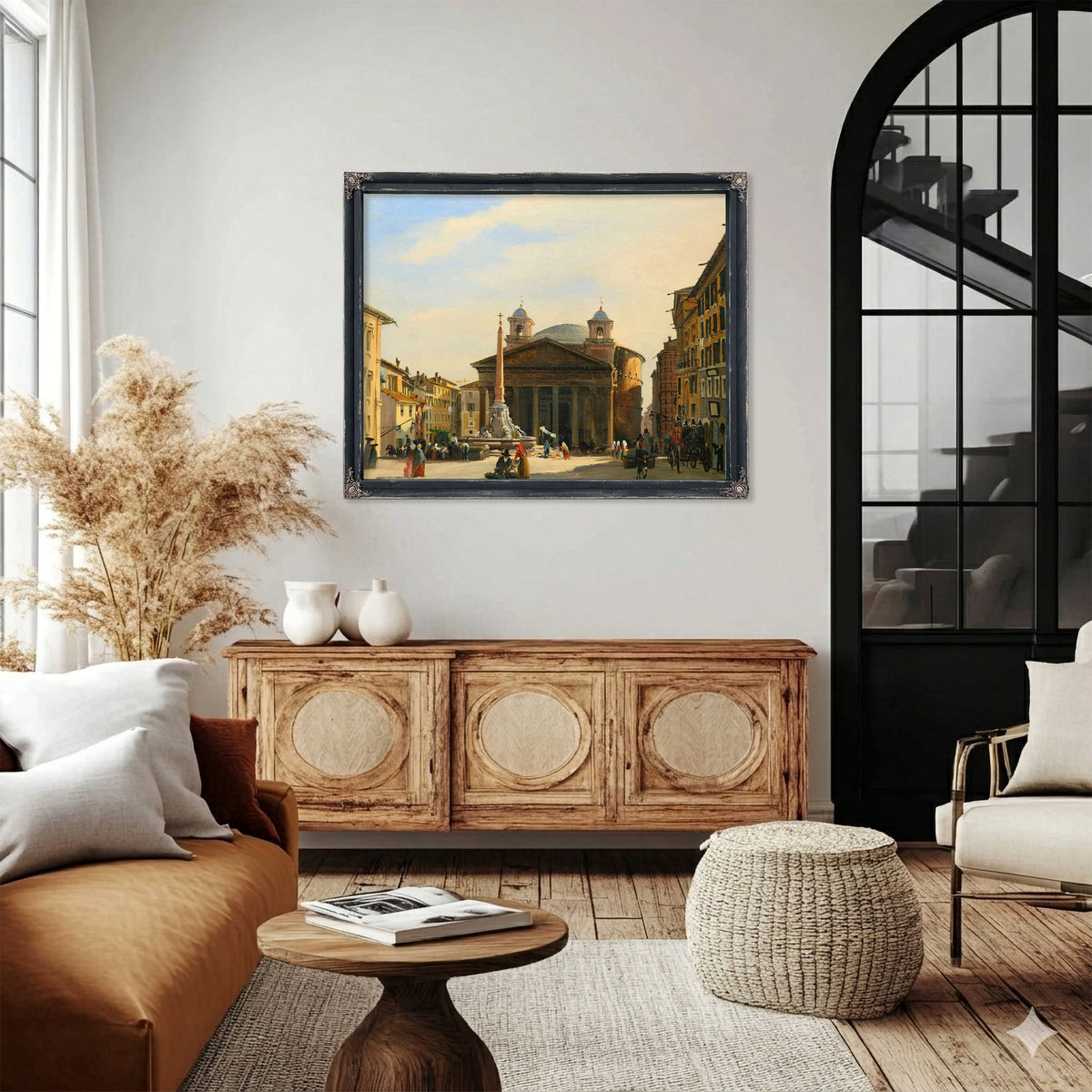 The Pantheon Rome by Ippolito Caffi