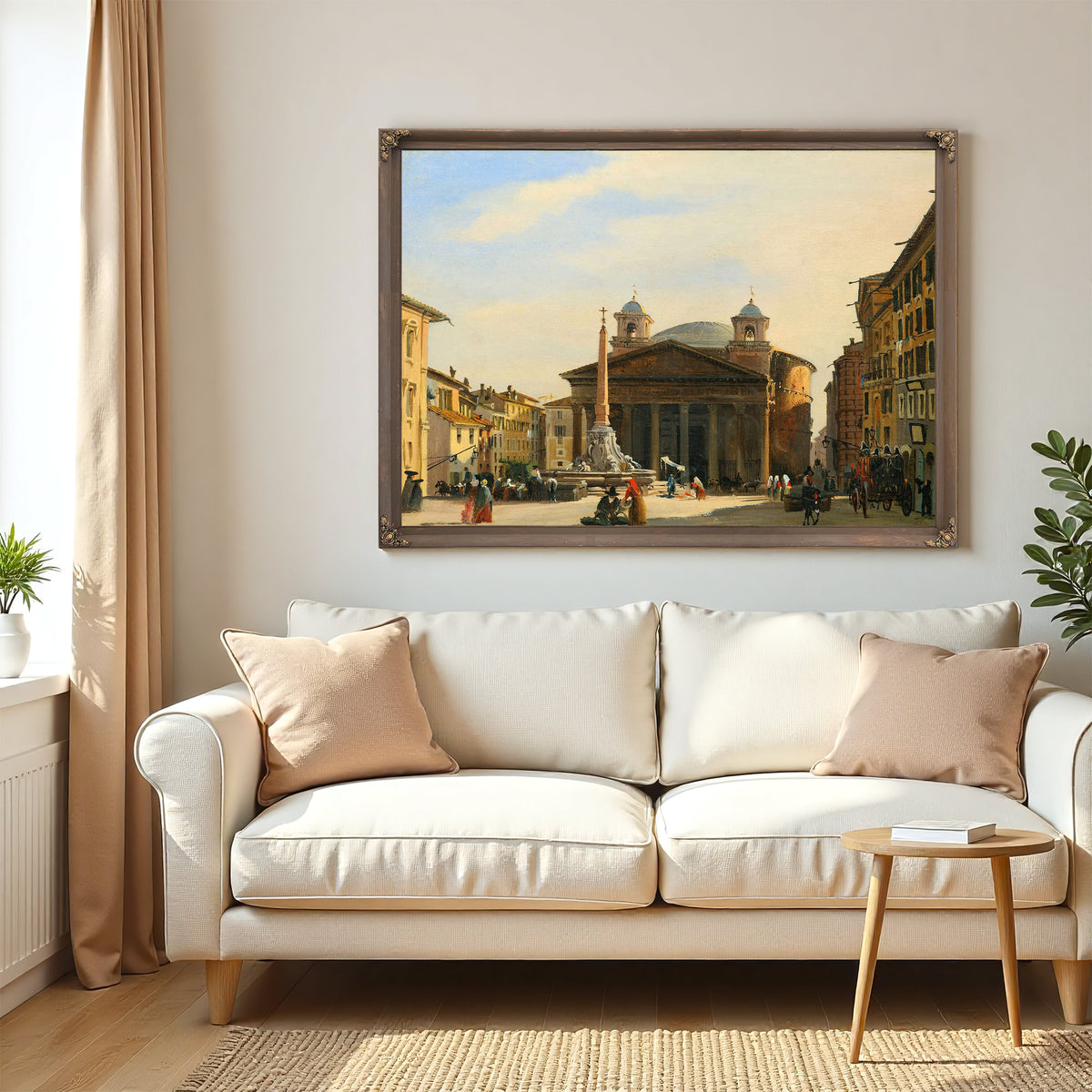 The Pantheon Rome by Ippolito Caffi