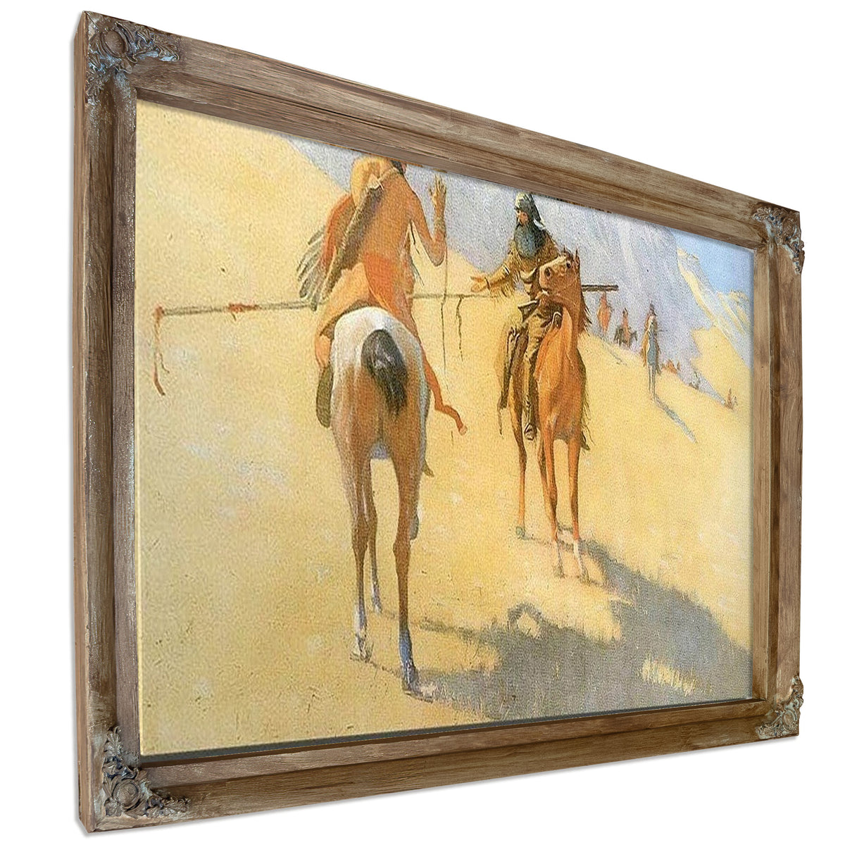 The Parley By Frederic Remington