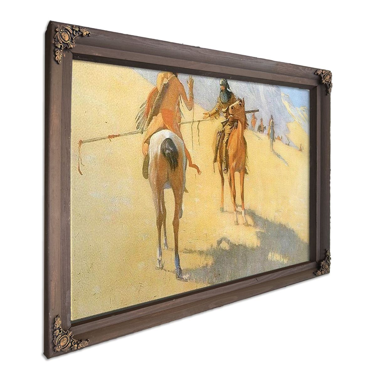 The Parley By Frederic Remington