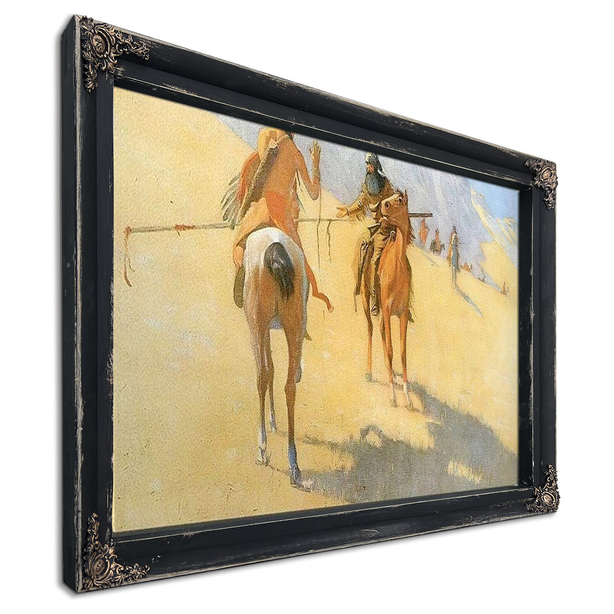 The Parley By Frederic Remington