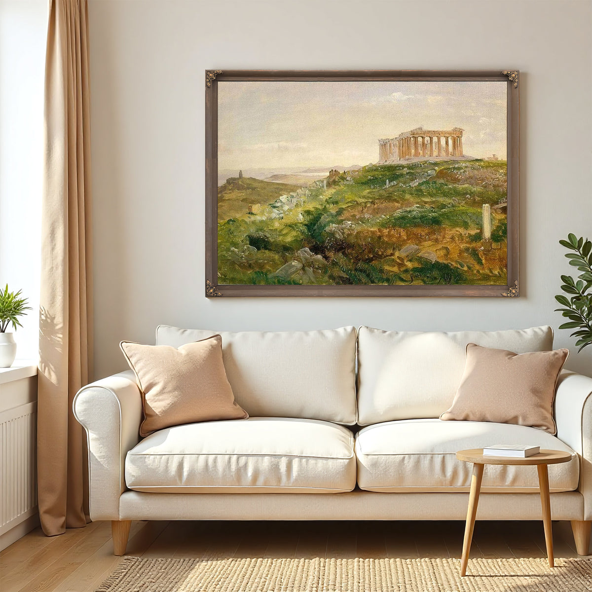 The Parthenon And The Acropolis Athens By Frederic Edwin Church