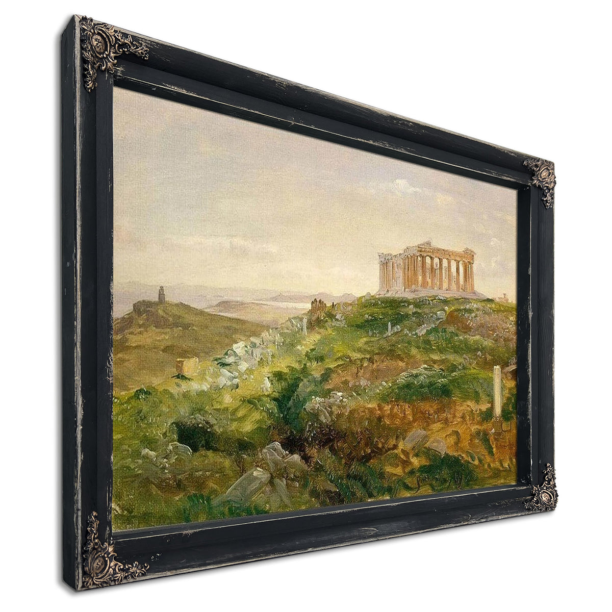 The Parthenon And The Acropolis Athens By Frederic Edwin Church