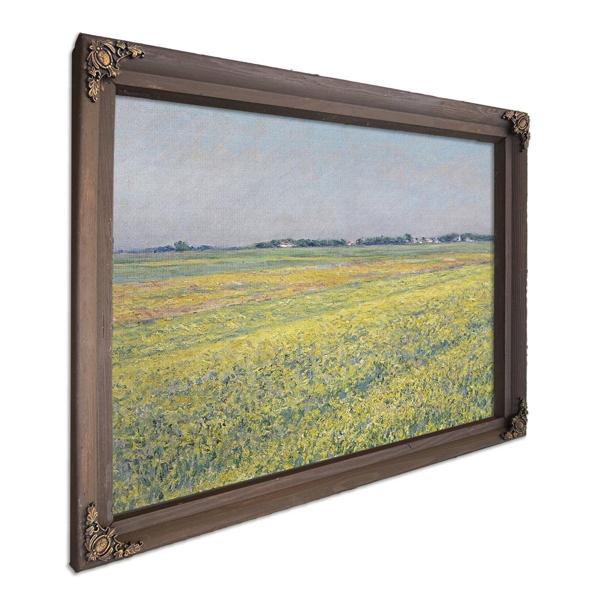 The Plain Of Gennevilliers, Yellow Fields By Gustave Caillebotte