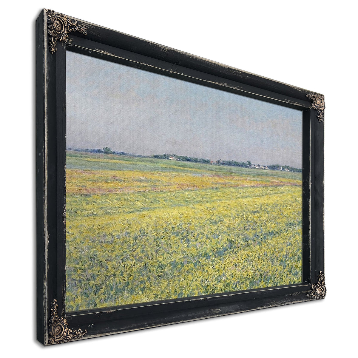 The Plain Of Gennevilliers, Yellow Fields By Gustave Caillebotte