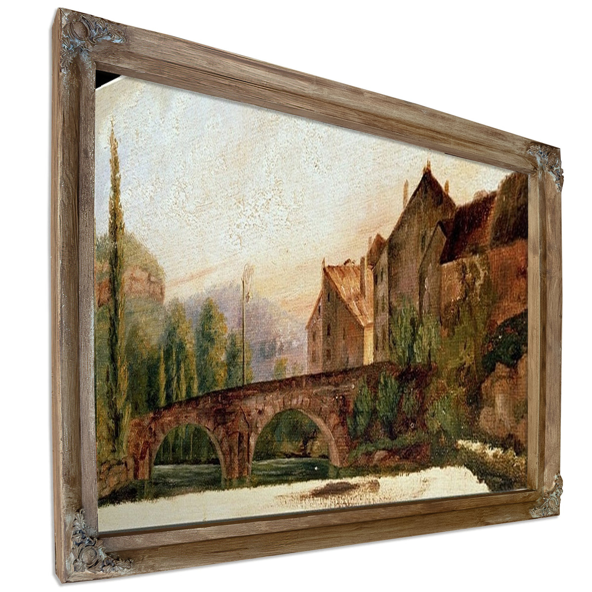 The Pont De Nahin At Ornans By Jean Desire Gustave Courbet