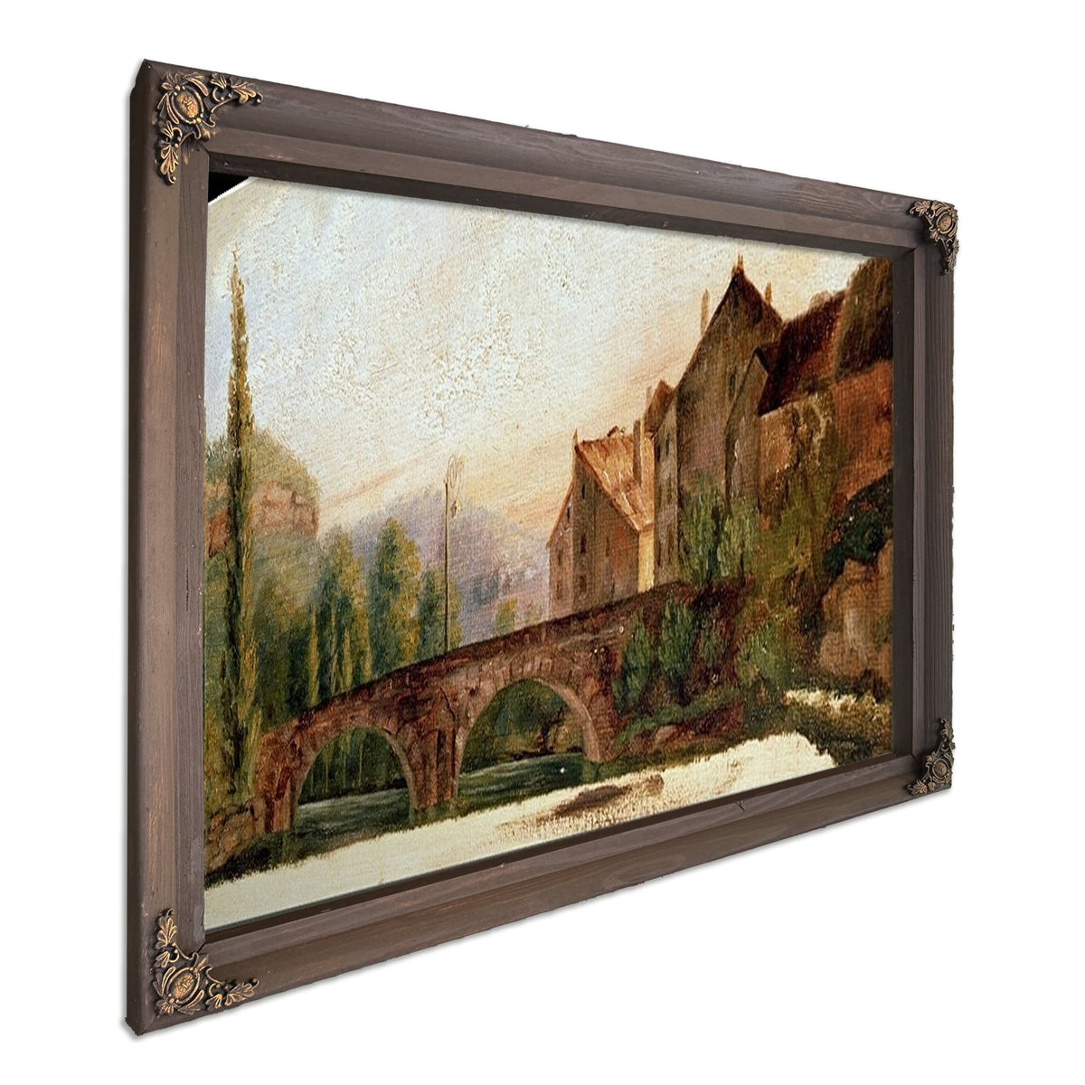 The Pont De Nahin At Ornans By Jean Desire Gustave Courbet