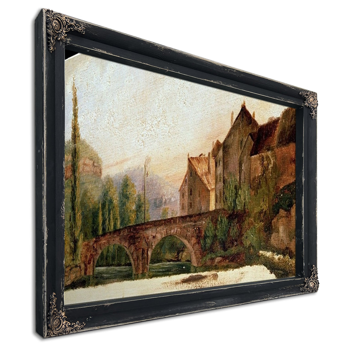 The Pont De Nahin At Ornans By Jean Desire Gustave Courbet