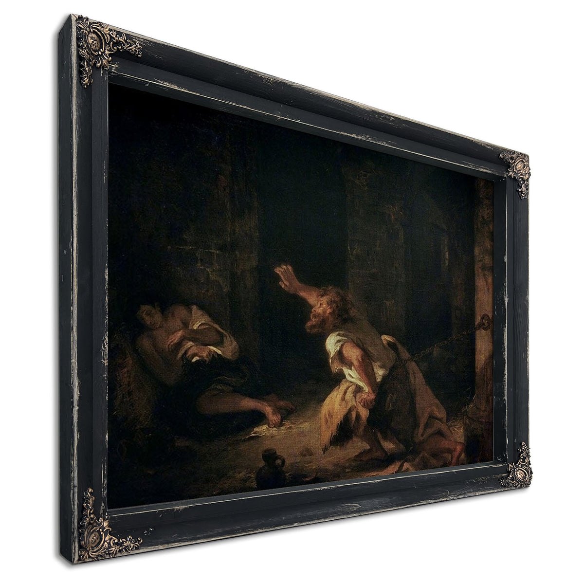 The Prisoner Of Chillon By Ferdinand Victor Eugene Delacroix