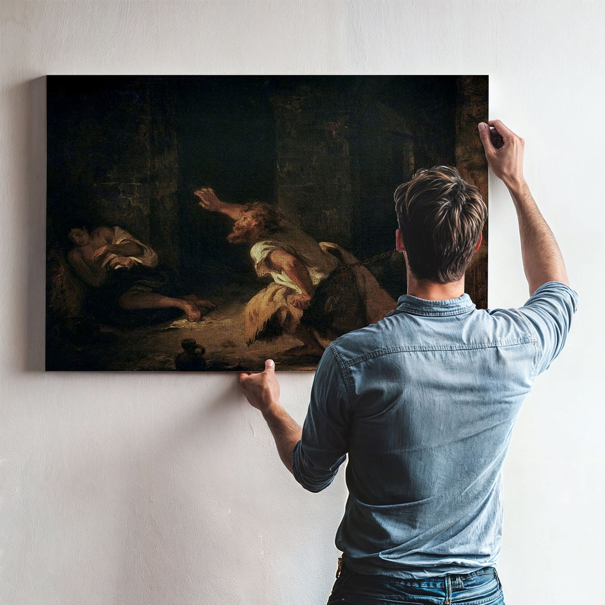 The Prisoner Of Chillon By Ferdinand Victor Eugene Delacroix