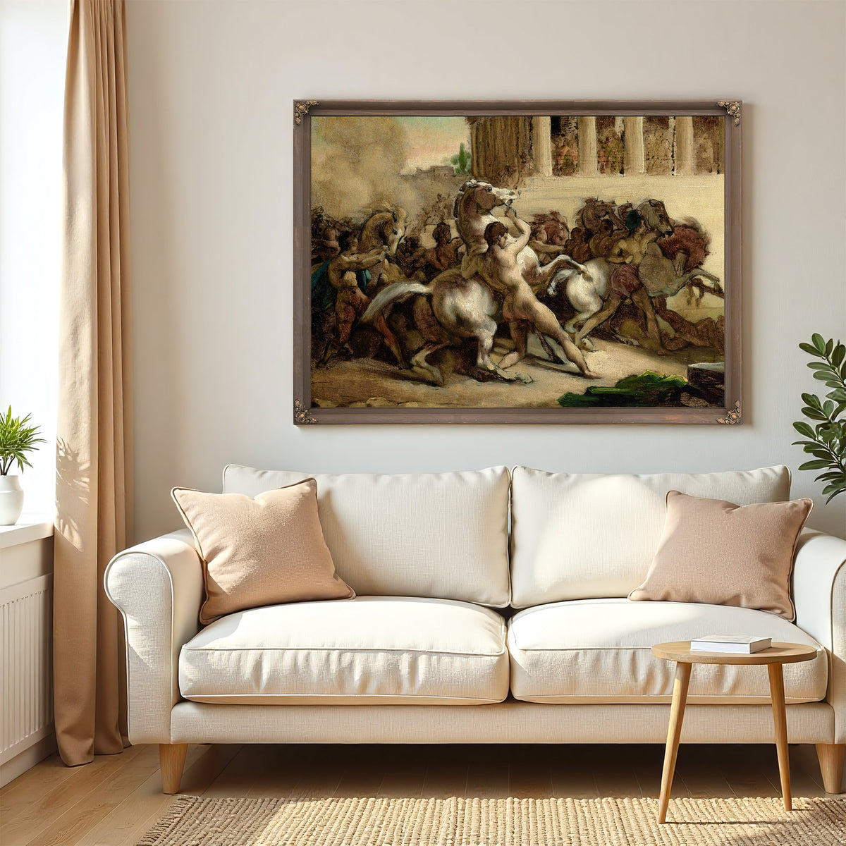 The Race Of The Riderless Horses by Theodore Gericault