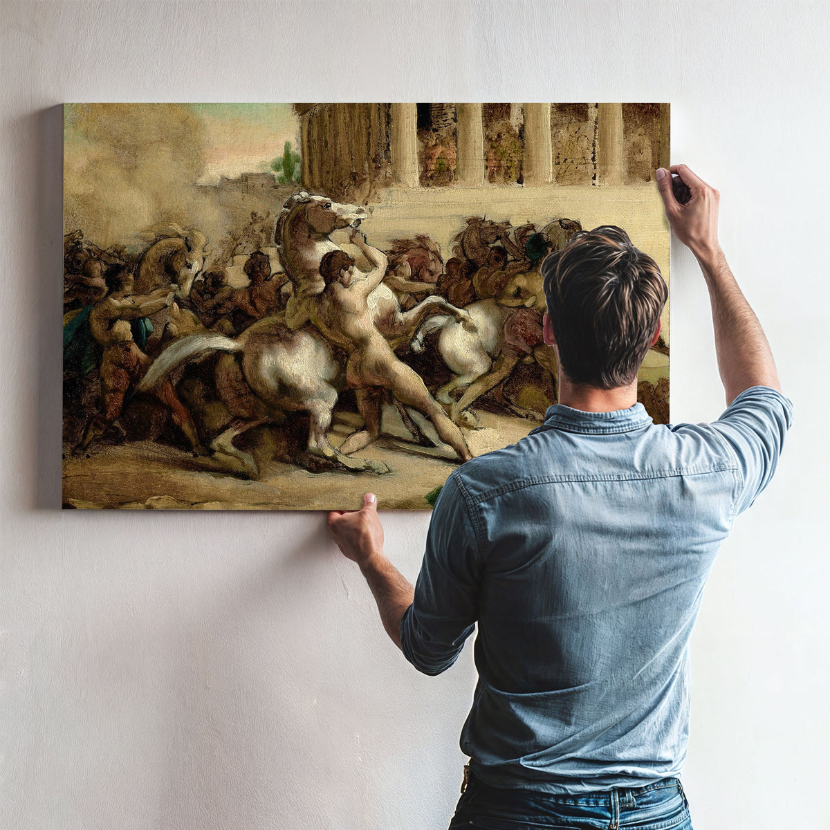 The Race Of The Riderless Horses by Theodore Gericault