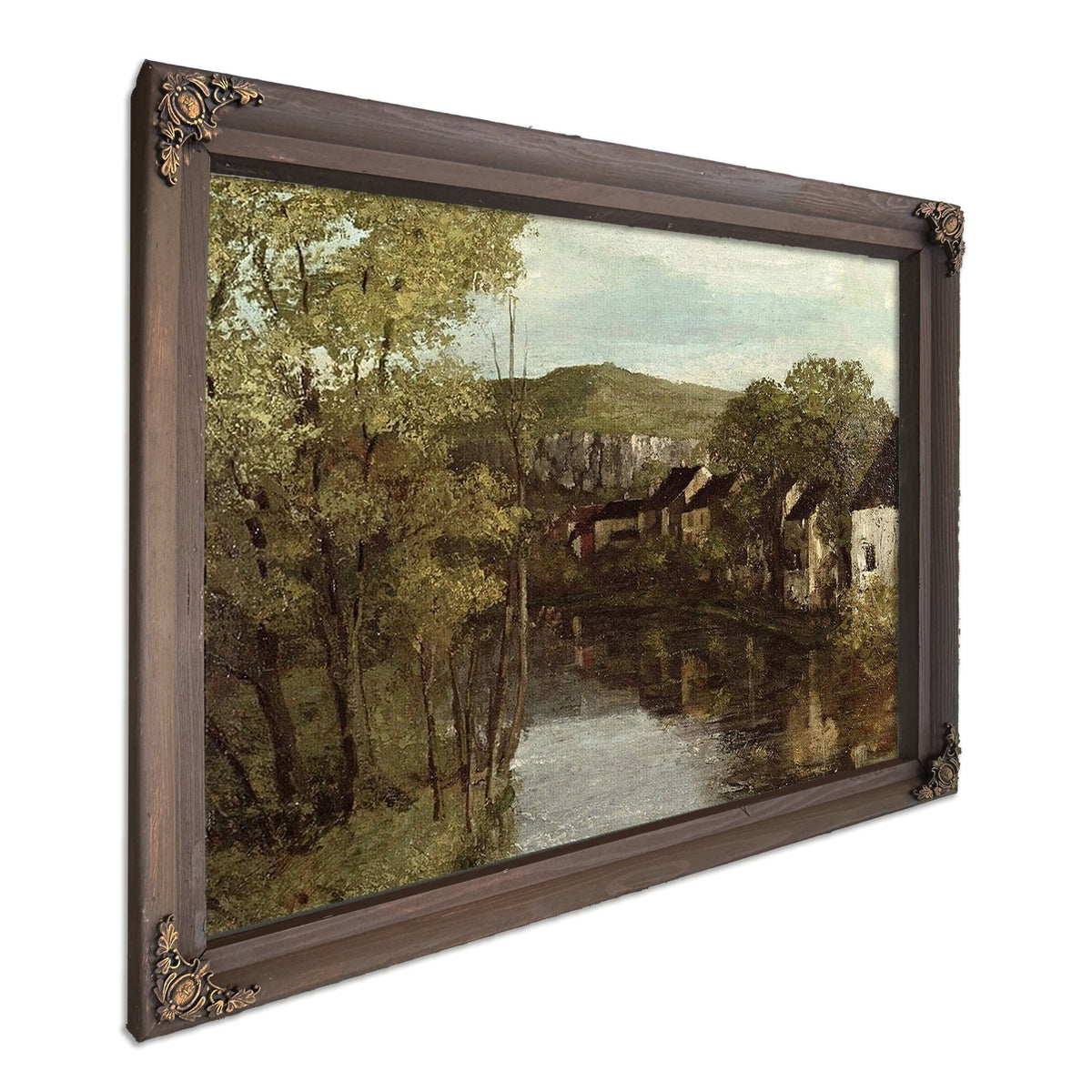 The Reflection Of Ornans By Jean Desire Gustave Courbet