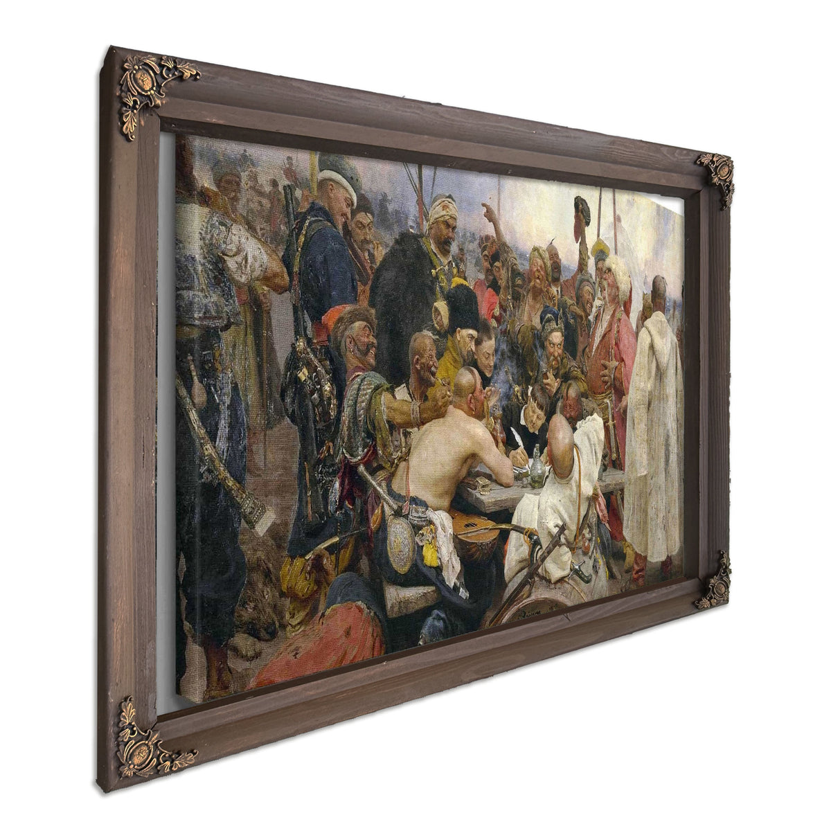 The Reply Of The Zaporozhian Cossacks To Sultan Mehmet Iv by Ilya Efimovich Repin
