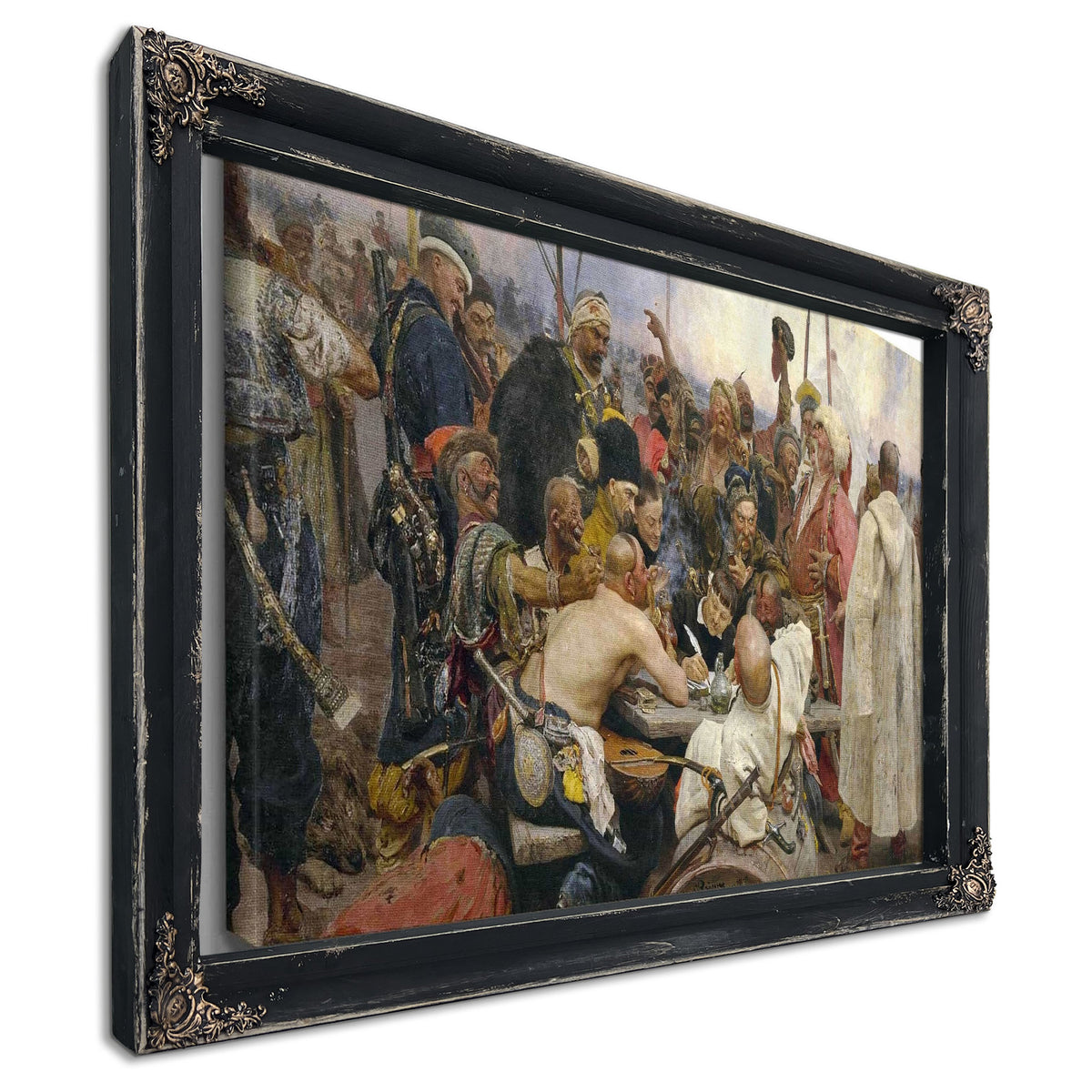 The Reply Of The Zaporozhian Cossacks To Sultan Mehmet Iv by Ilya Efimovich Repin