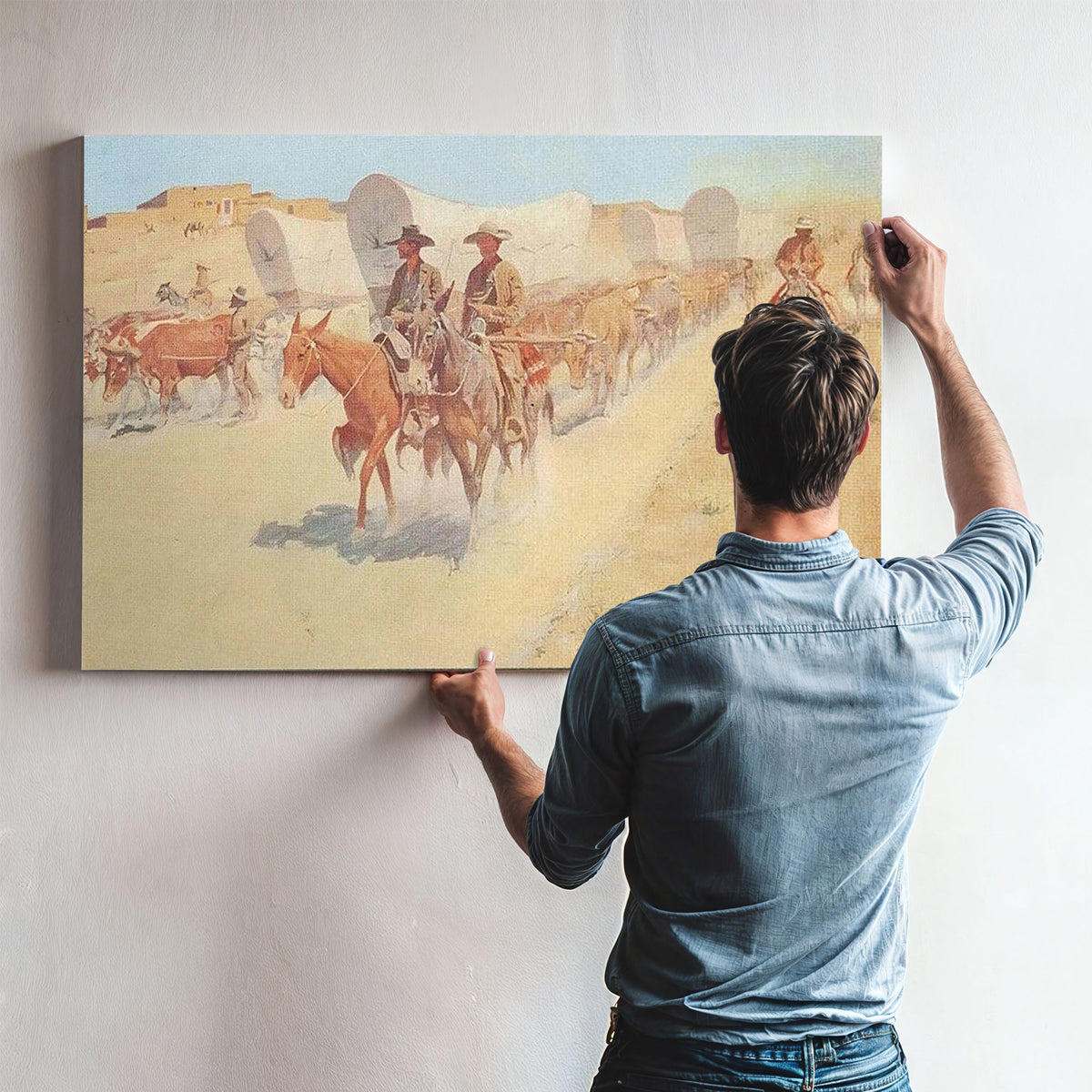 The Santa Fe Trade By Frederic Remington