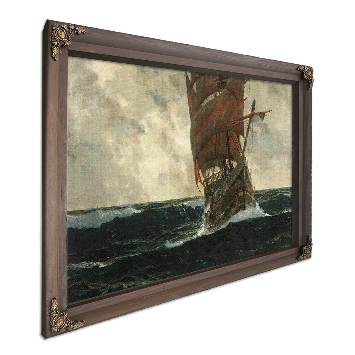 The Santa Maria At Sea By Michael Zeno Diemer