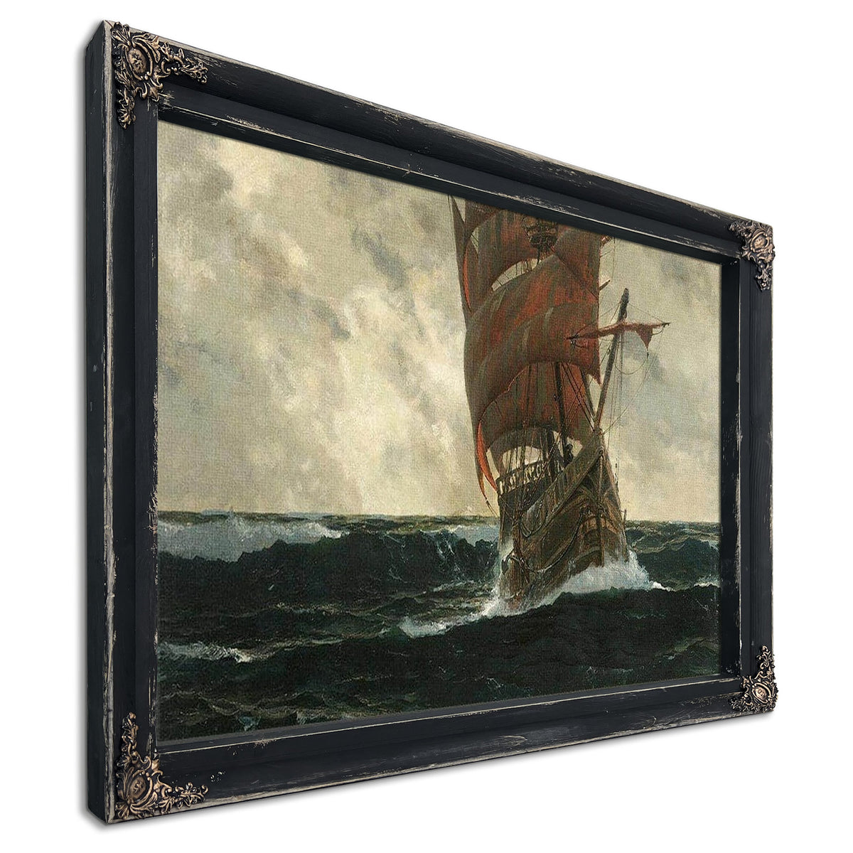 The Santa Maria At Sea By Michael Zeno Diemer