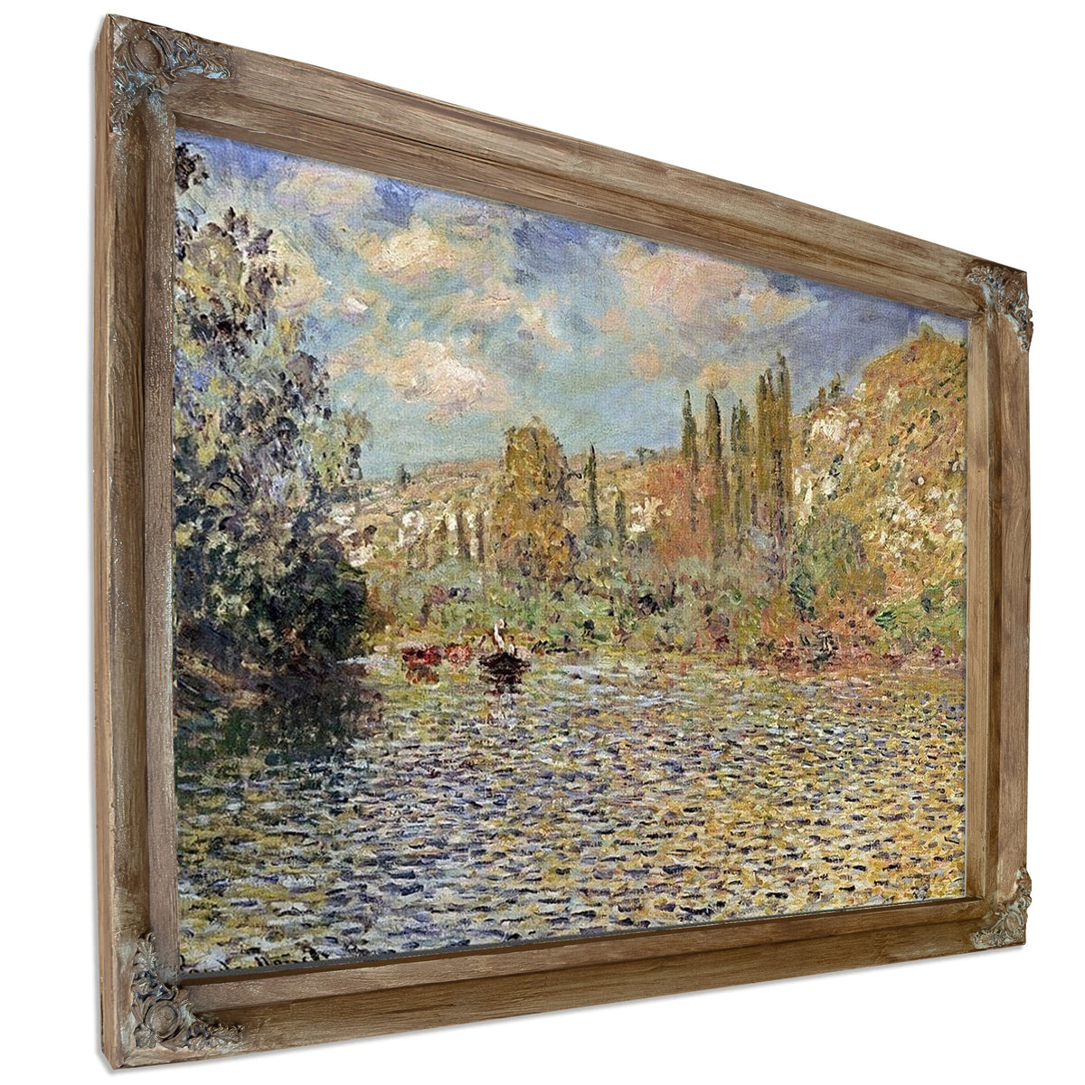 The Seine At Vetheuil By Claude Monet