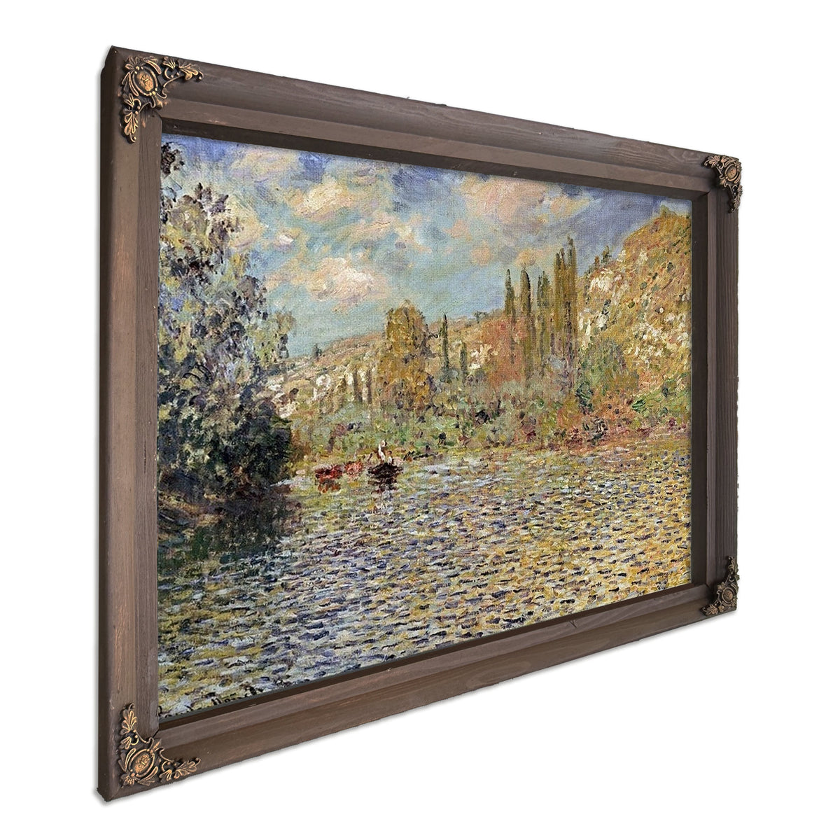The Seine At Vetheuil By Claude Monet