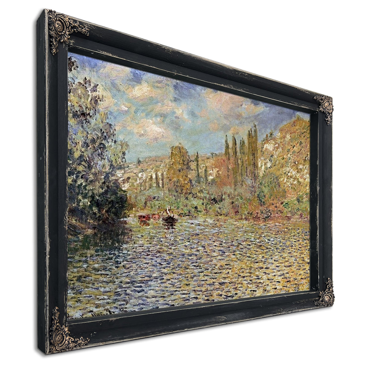 The Seine At Vetheuil By Claude Monet