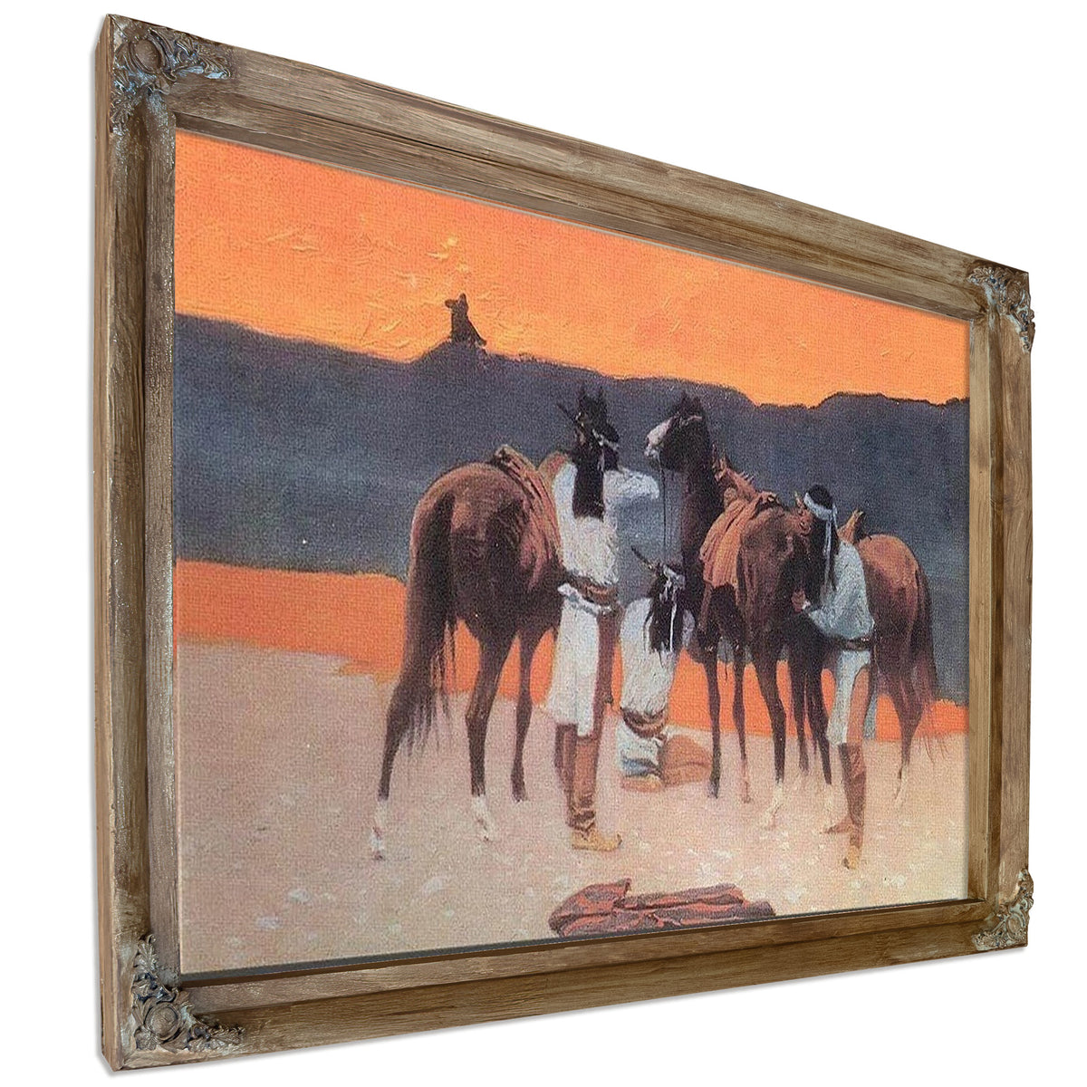 The Shadows At The Waterhold By Frederic Remington