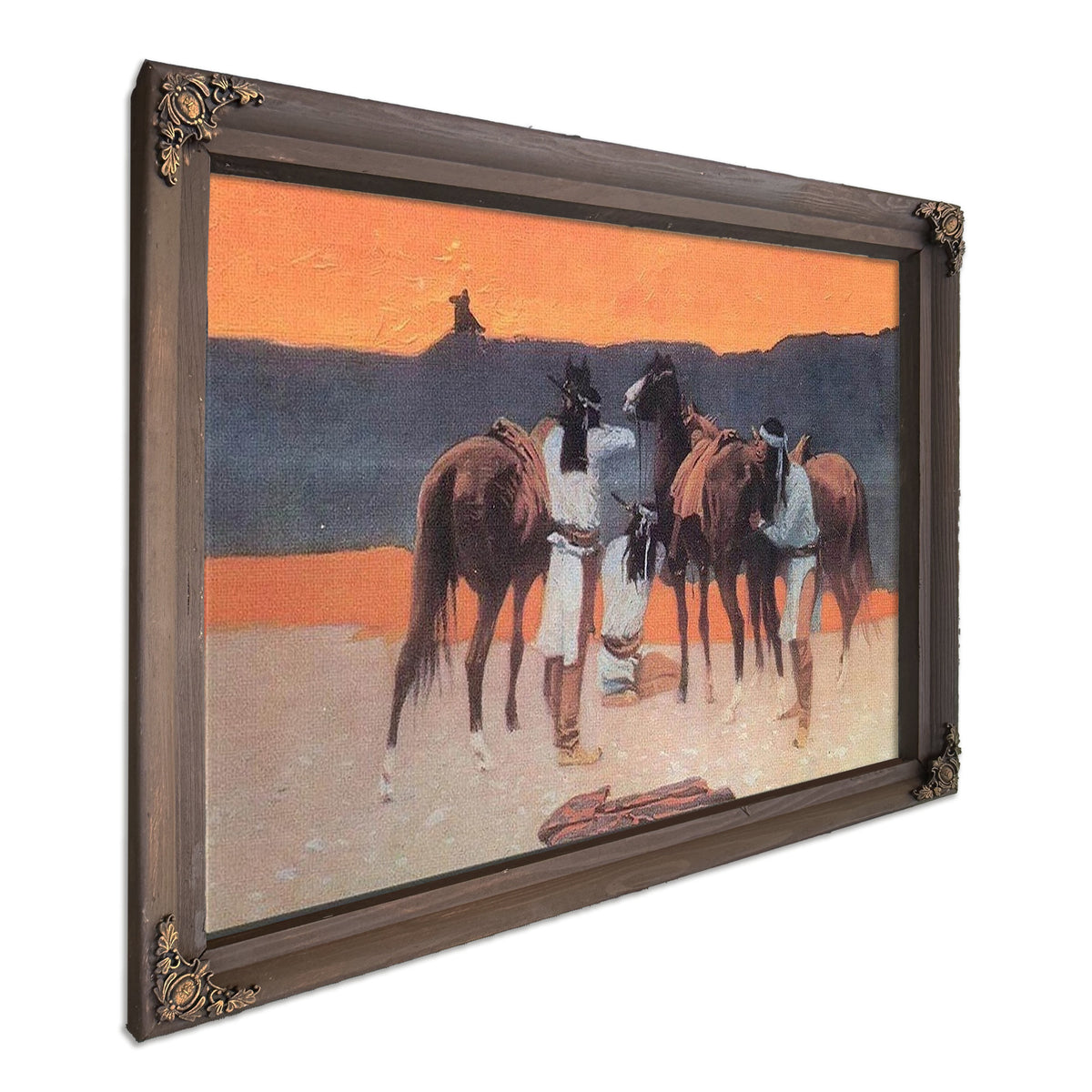 The Shadows At The Waterhold By Frederic Remington