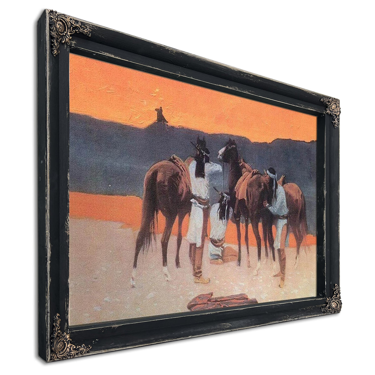 The Shadows At The Waterhold By Frederic Remington