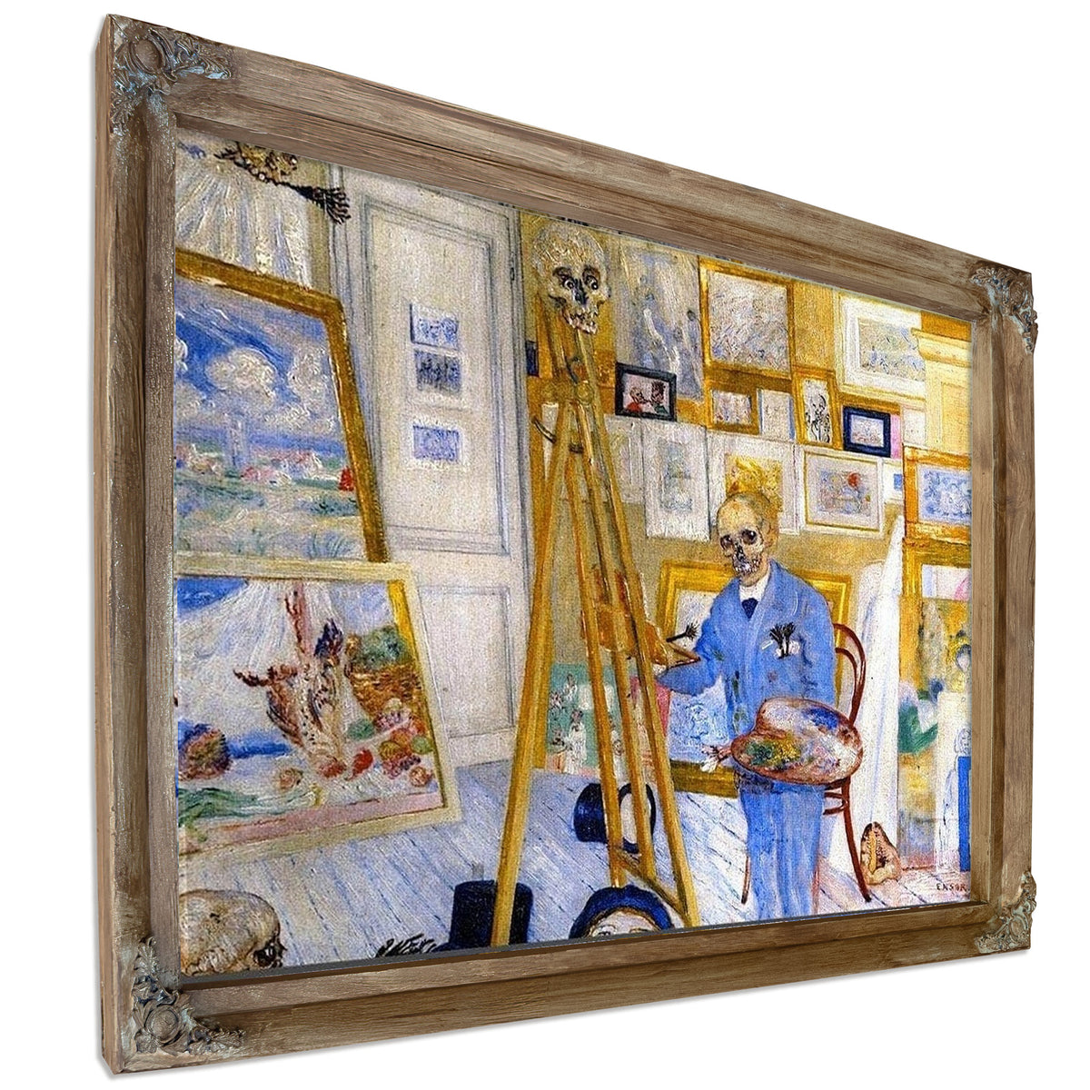 The Skeleton Painter By James Ensor