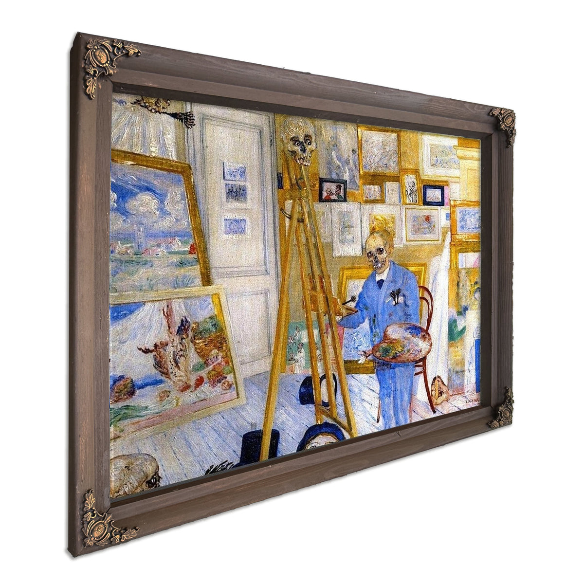 The Skeleton Painter By James Ensor