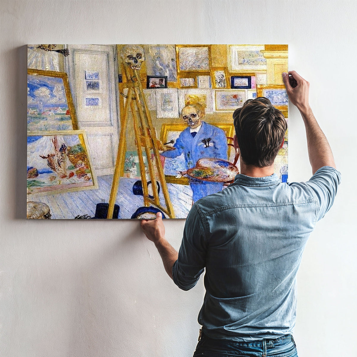 The Skeleton Painter By James Ensor