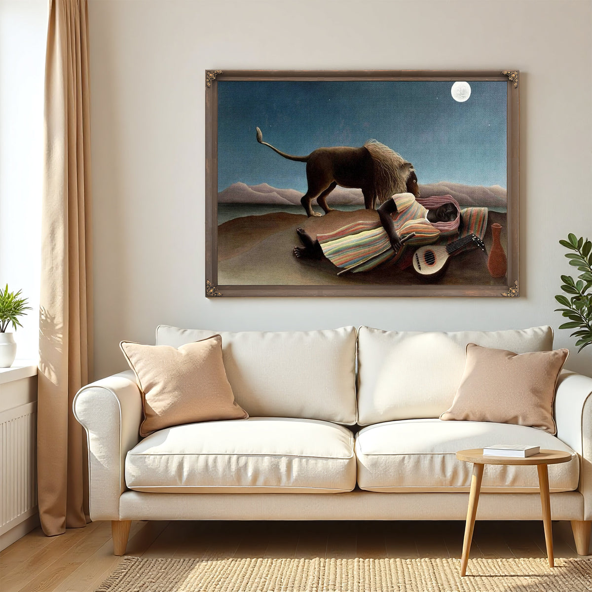 The Sleeping Gypsy La Zingara Addormentata By Henri Rousseau