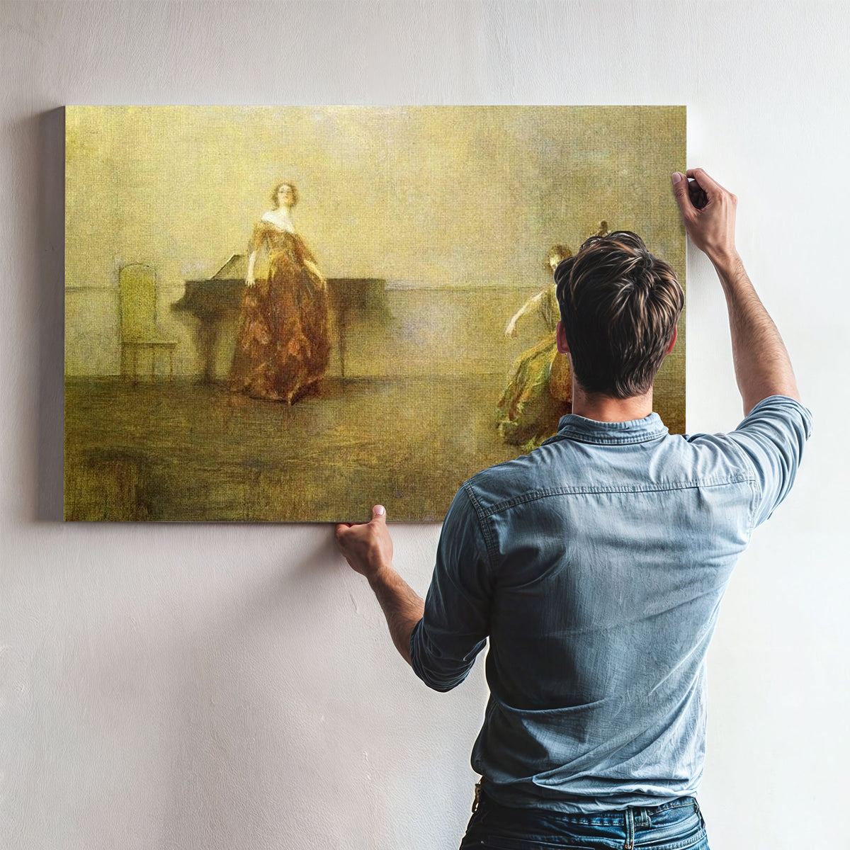 The Song And The Cello By Thomas Wilmer Dewing