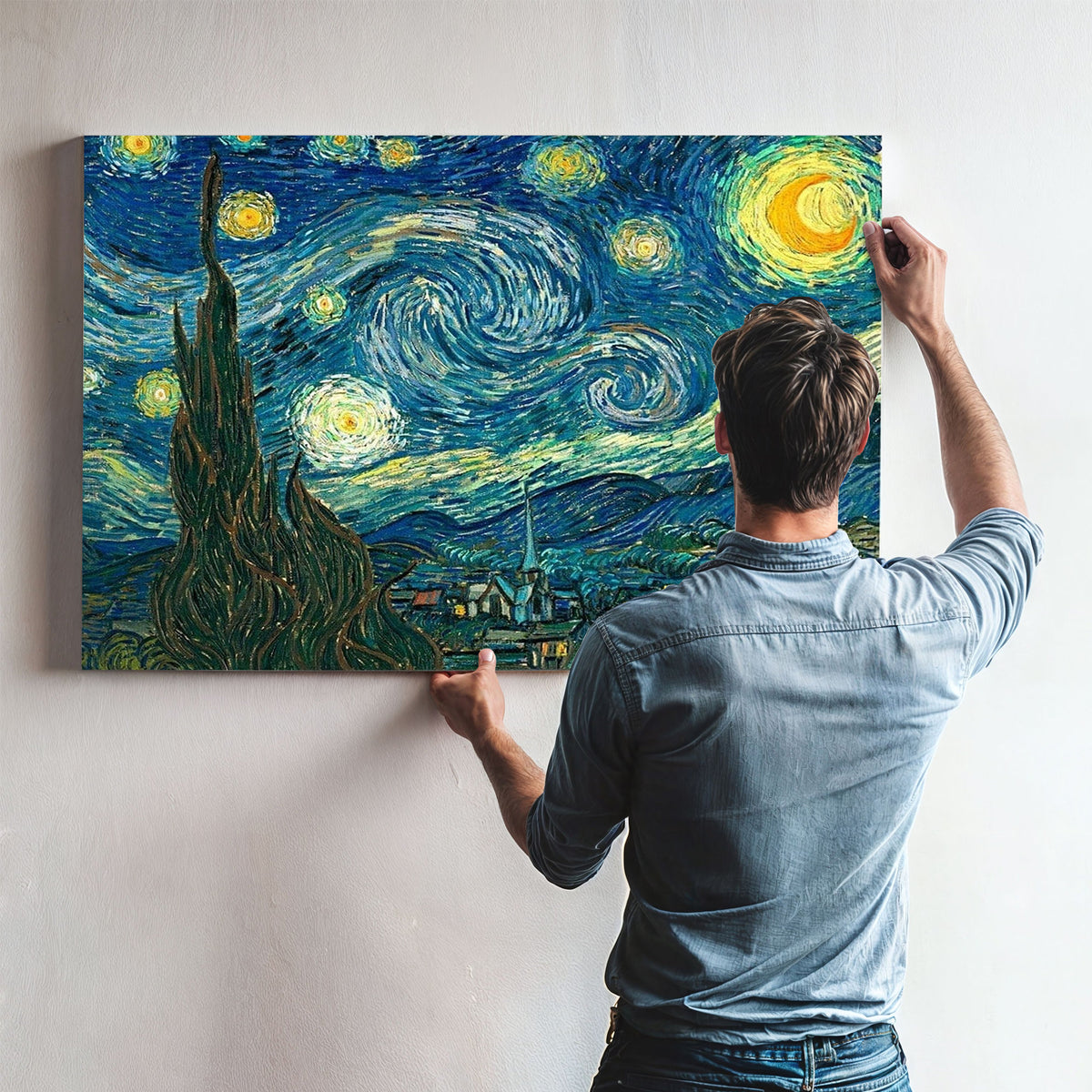 The Starry Night By Vincent Van Gogh