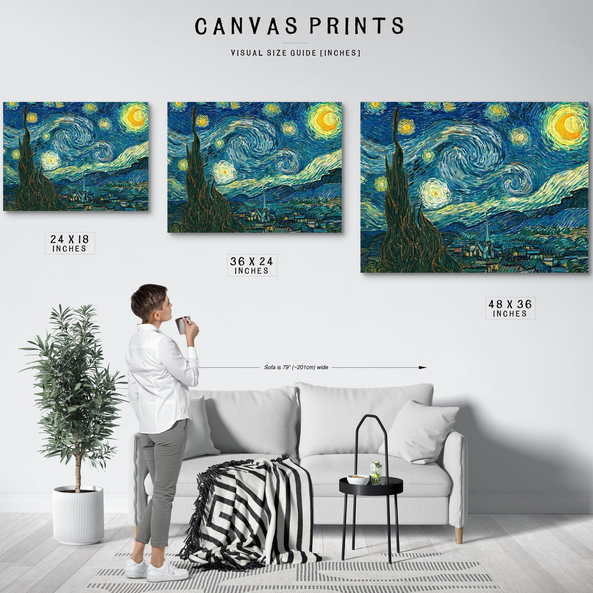 The Starry Night By Vincent Van Gogh