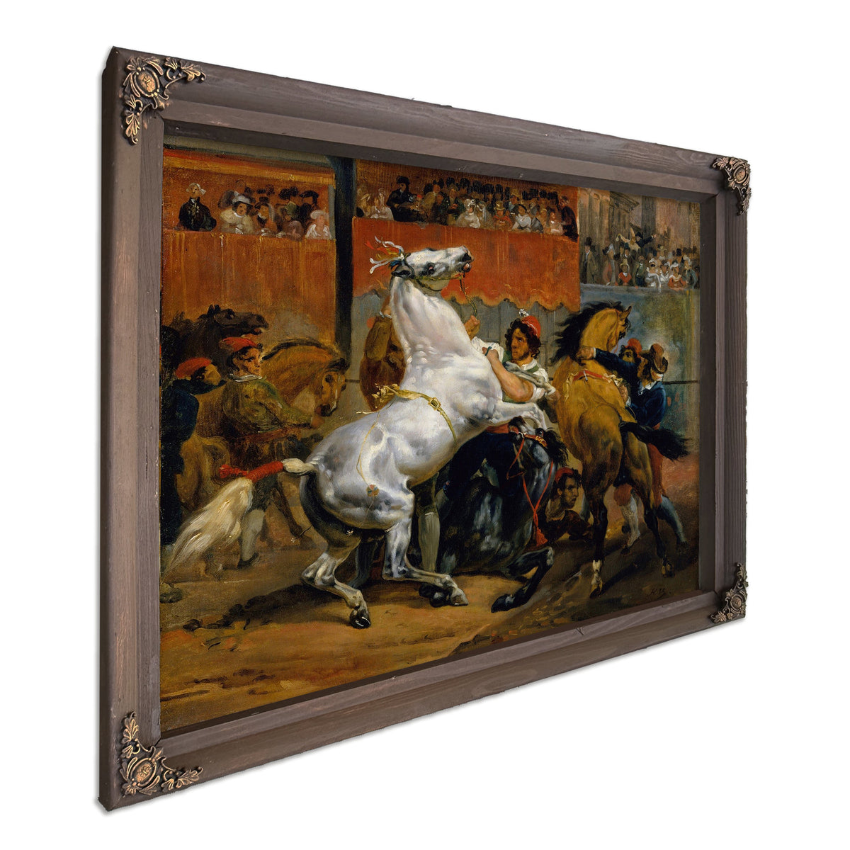 The Start Of The Race Of The Riderless Horses by Horace Vernet