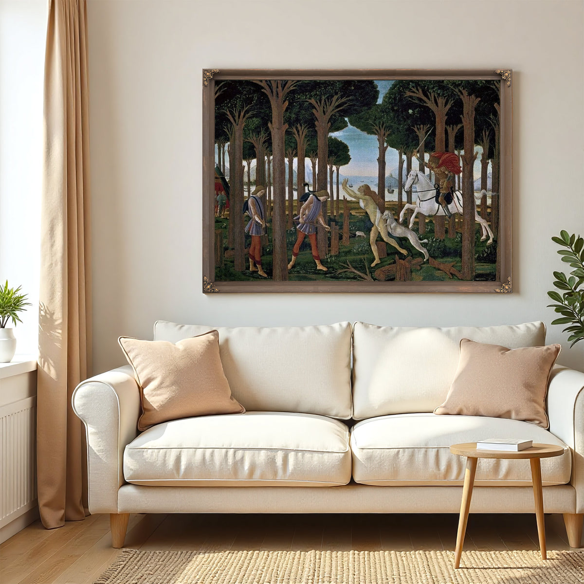 The Story Of Nastagio Degli Onesti I 1483 By Sandro Botticelli