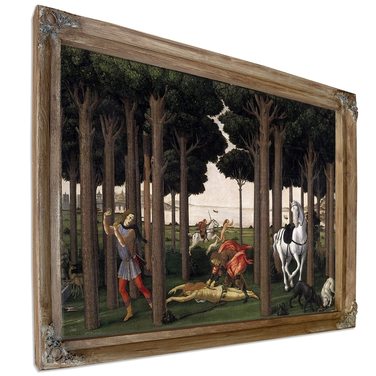 The Story Of Nastagio Degli Onesti Ii 1483 By Sandro Botticelli