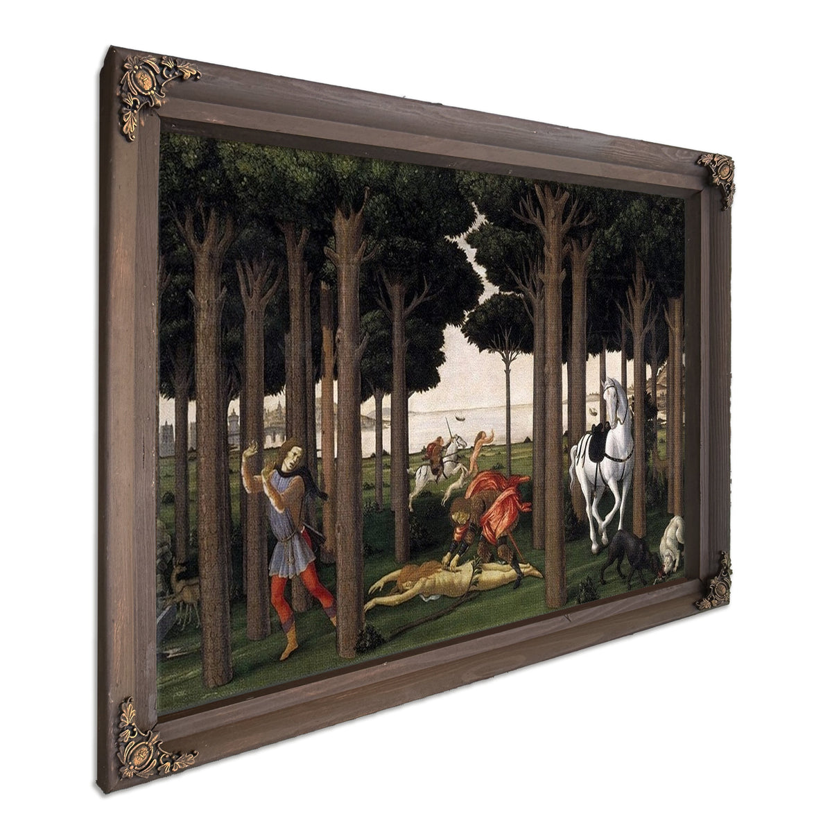 The Story Of Nastagio Degli Onesti Ii 1483 By Sandro Botticelli