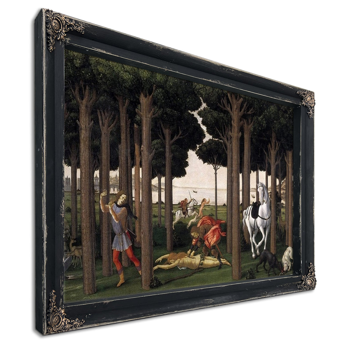 The Story Of Nastagio Degli Onesti Ii 1483 By Sandro Botticelli