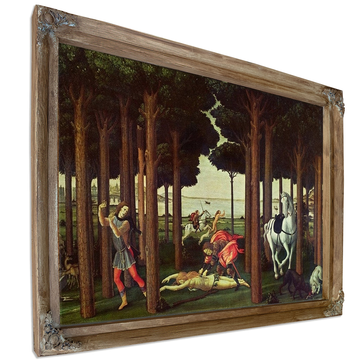 The Story Of Nastagio Degli Onesti The Disembowelment Of The Woman Pursued By Sandro Botticelli